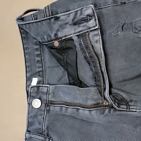 PacSun Size 24 Washed Black High Rise Festival Cutoff, Gently Used Condition - Picture 8 of 11